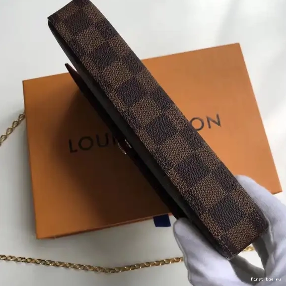 First bag ru Pochette Bag Vuitton N63032 Louis Felicie Damier 0626